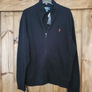 Black Men's Polo by Ralph Lauren full zip sweater